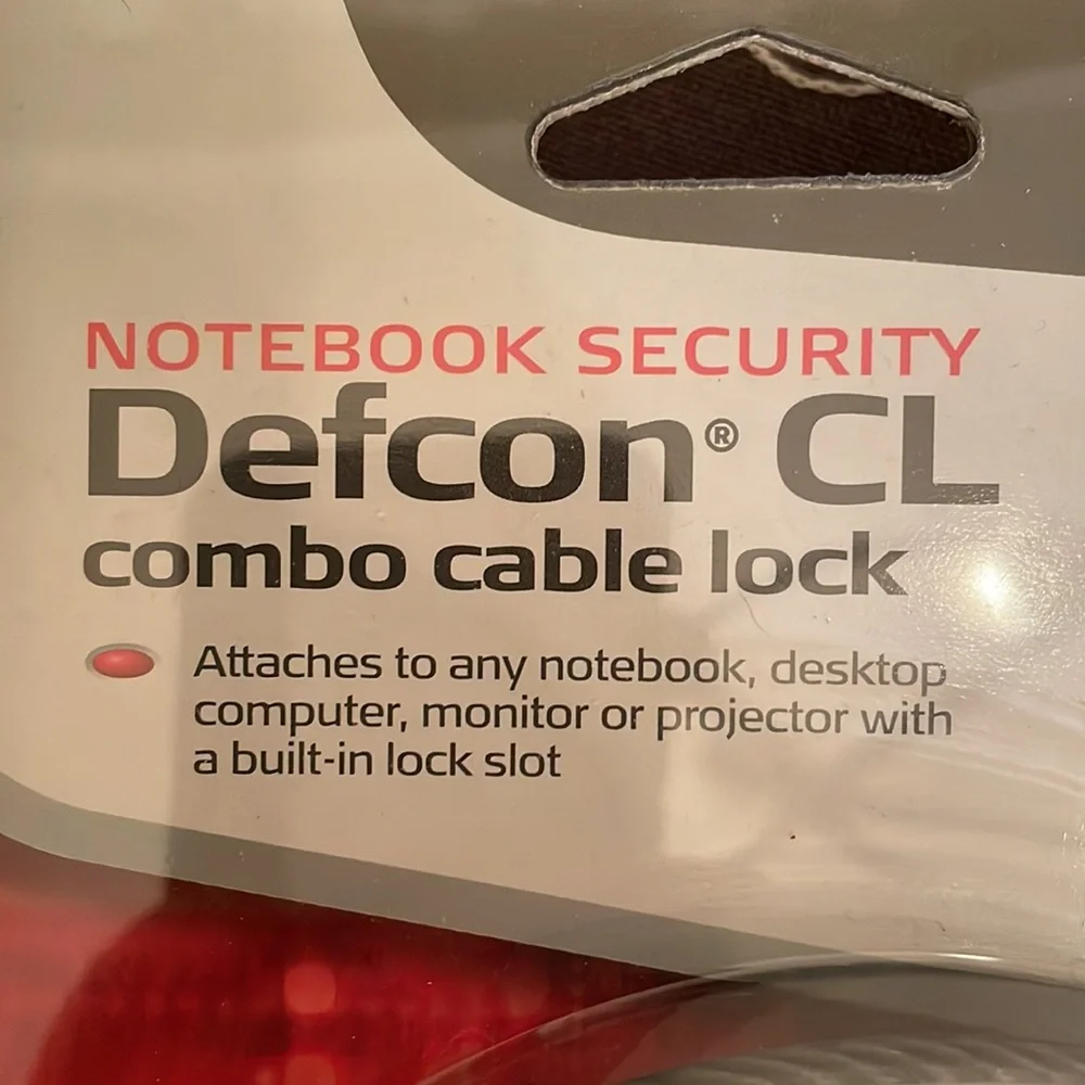 Defcon CL Notebook Combination cable lock New in Package